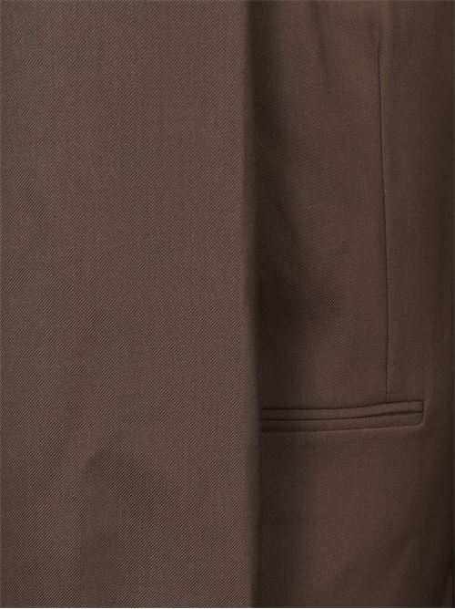 Blazer marrone di THE FRANKIE SHOP caratterizzato dal modello oversize, spalle imbottite, monopetto e bottoni. THE FRANKIE SHOP | CROSBYBLFS21077215